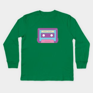 80s Kid series: Cassette T-Shirt Kids Long Sleeve T-Shirt